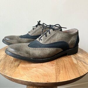 J.D Fisk | Vintage Gatsby Split Leather Oxford Wingtip Brogues
